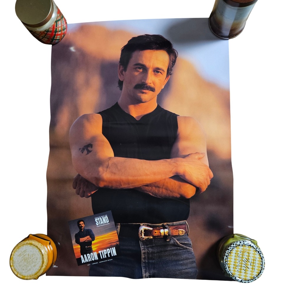 Aaron Tippin You've Got to Stand For Something 1990 Promo Album Poster 19x28 RCA